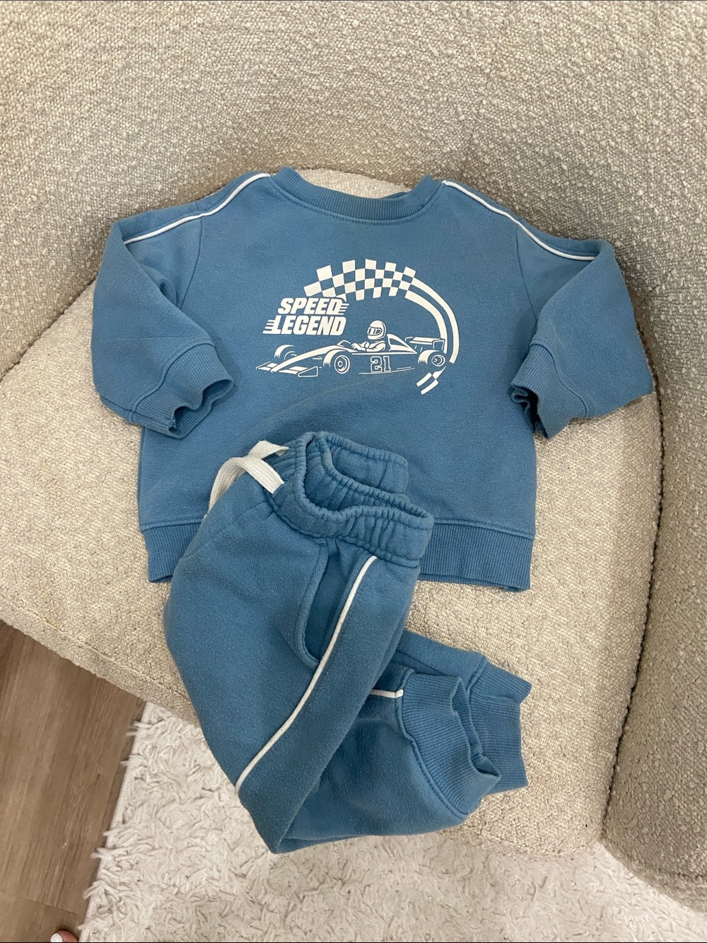 Cat & Jack Blue Toddler Matching Sweatshirt and Joggers Set